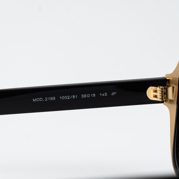 Versace Men Sunglasses Black Grey Polarized Aviator VE2199 100281 NEW AUTHENTIC - Picture 9 of 15